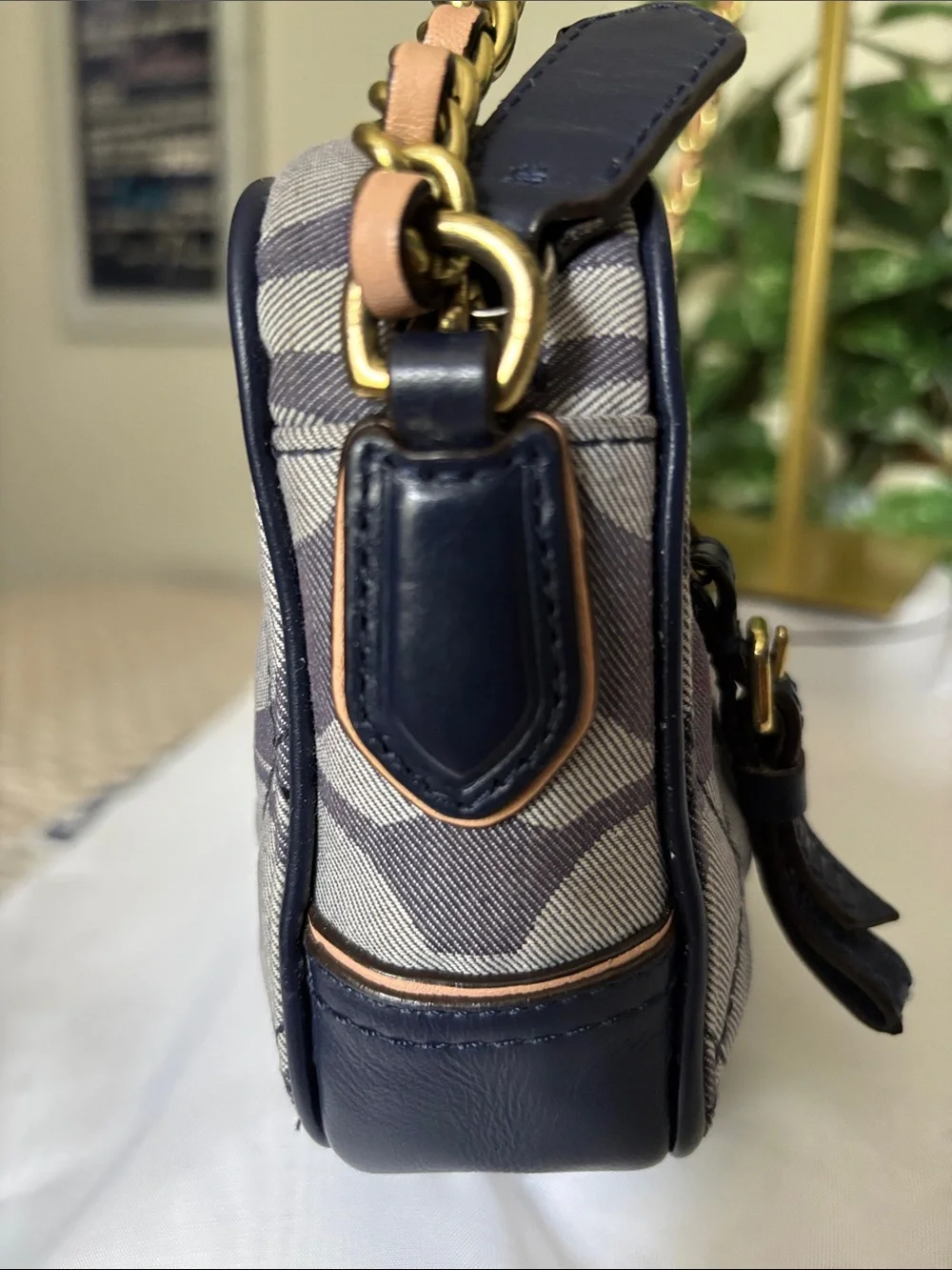 Coach Poppy Quilted Denim Crossbody